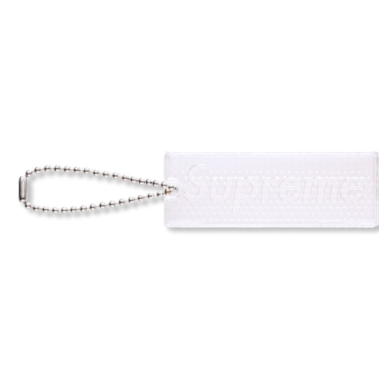 SUPREME REFLECTIVE KEYCHAIN-CLEAR
