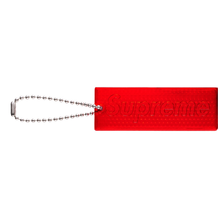 SUPREME REFLECTIVE KEYCHAIN-RED