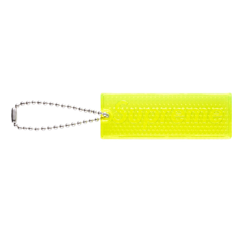 SUPREME REFLECTIVE KEYCHAIN-YELLOW