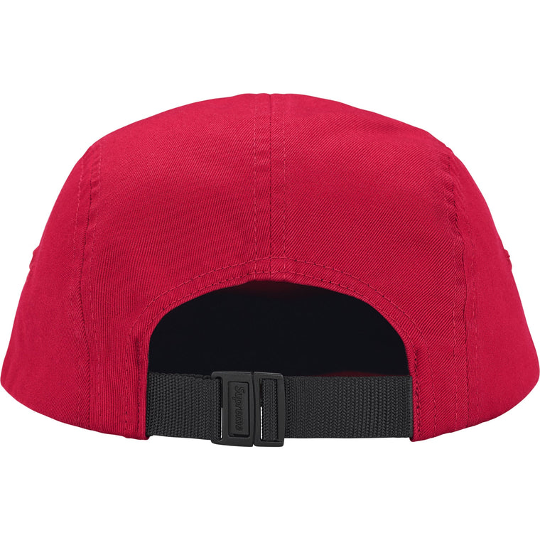 SUPREME RHINESTONE LABEL CAMP CAP-RED