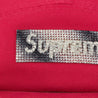 SUPREME RHINESTONE LABEL CAMP CAP-RED