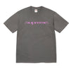 SUPREME SHARP LOGO TEE-CHARCOAL