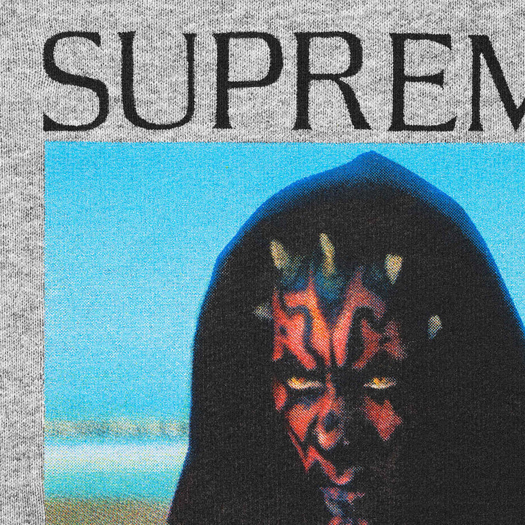 SUPREME SITH HOODED SWEATSHIRT-GREY