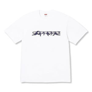SUPREME SKULLS SPELLOUT TEE-WHITE