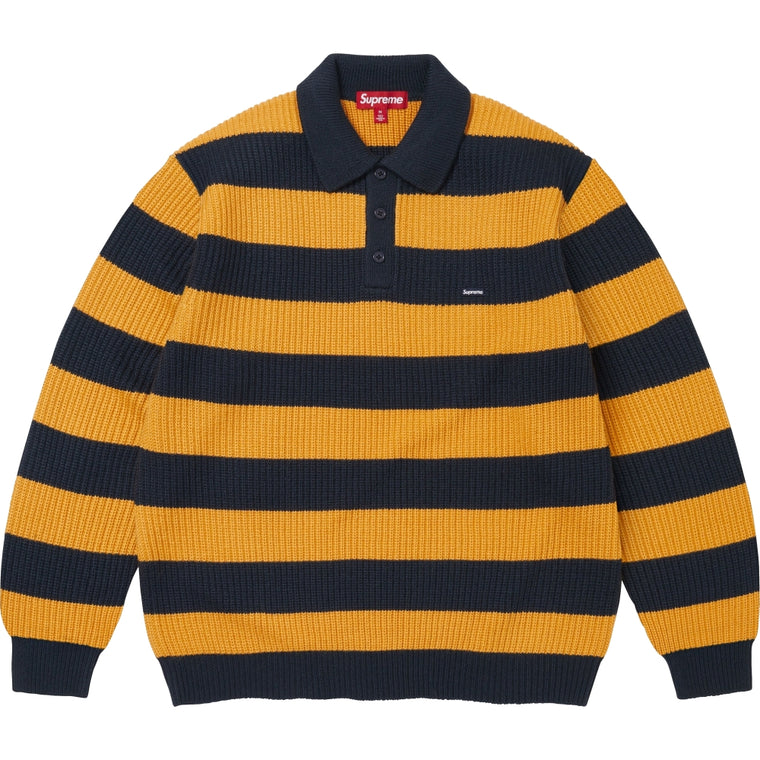 SUPREME SMALL BOX SWEATER POLO-YELLOW