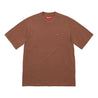 SUPREME SMALL BOX TEE-BROWN