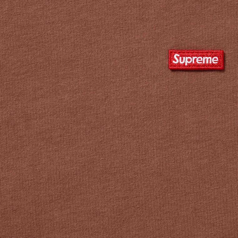 SUPREME SMALL BOX TEE-BROWN