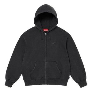 SUPREME SMALL BOX ZIP UP HOODED SWEATSHIRT-BLACK