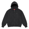 SUPREME SMALL BOX ZIP UP HOODED SWEATSHIRT-BLACK