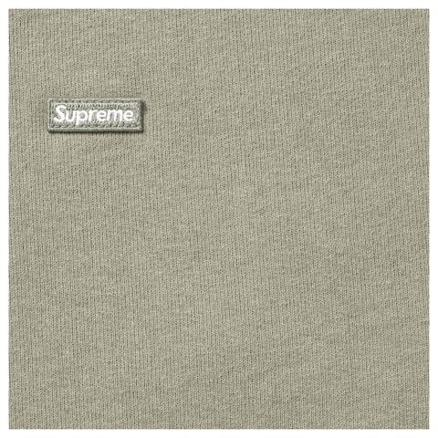 SUPREME SMALL BOX ZIP UP HOODED SWEATSHIRT-GREY