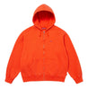 SUPREME SMALL BOX ZIP UP HOODED SWEATSHIRT-ORANGE