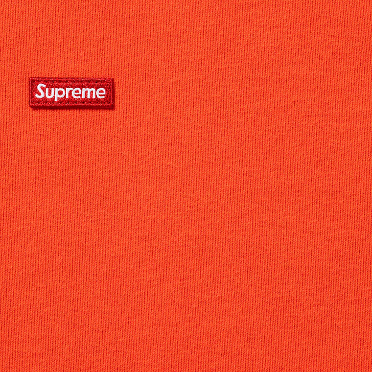 SUPREME SMALL BOX ZIP UP HOODED SWEATSHIRT-ORANGE