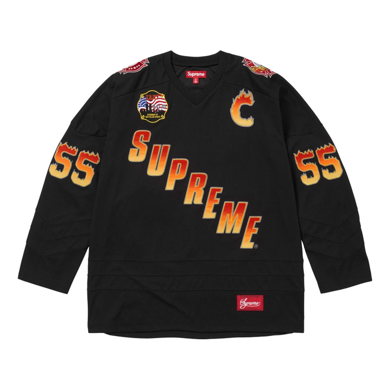 SUPREME FDNY HOCKEY JERSEY-BLACK