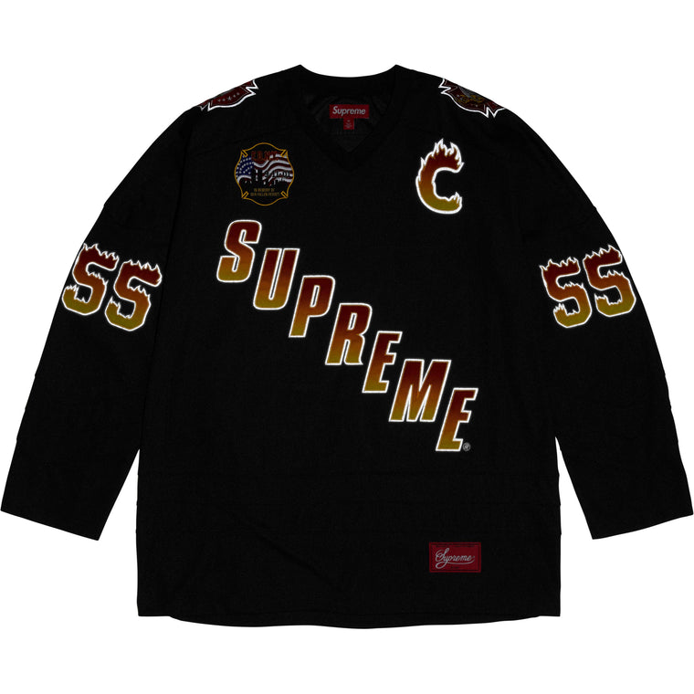 SUPREME FDNY HOCKEY JERSEY-BLACK