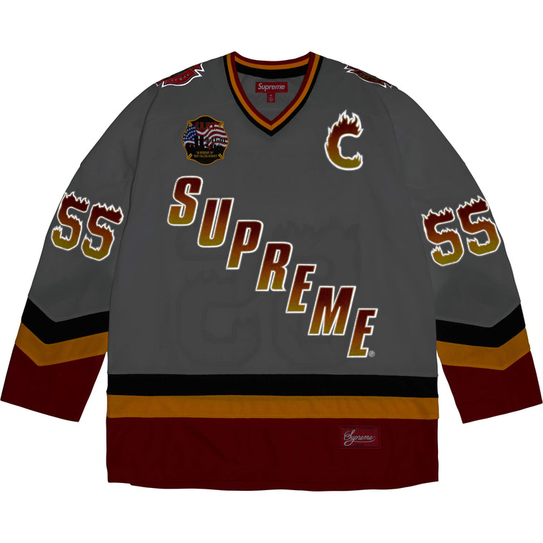SUPREME FDNY HOCKEY JERSEY-WHITE