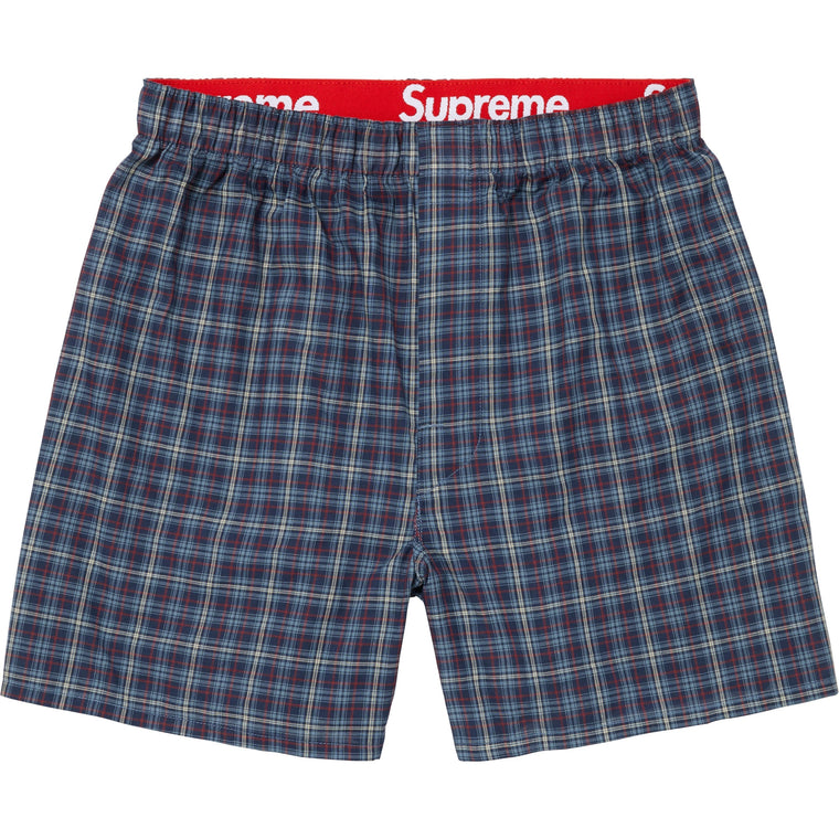 SUPREME HANES PLAID BOXERS (4 PACK)-MULTI