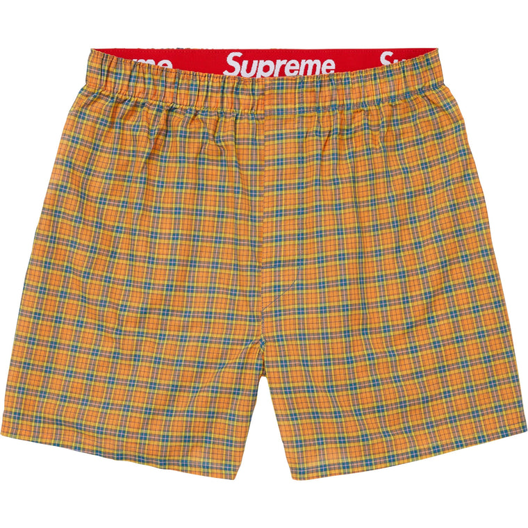 SUPREME HANES PLAID BOXERS (4 PACK)-MULTI
