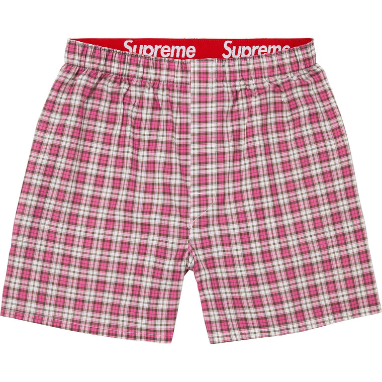 SUPREME HANES PLAID BOXERS (4 PACK)-MULTI