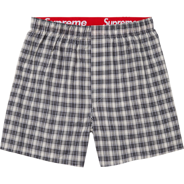 SUPREME HANES PLAID BOXERS (4 PACK)-MULTI