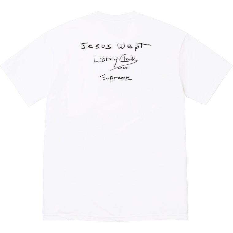 SUPREME LARRY CLARK GUN TEE-WHITE