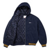 SUPREME LARRY CLARK HOODED VARSITY JACKET-BLACK