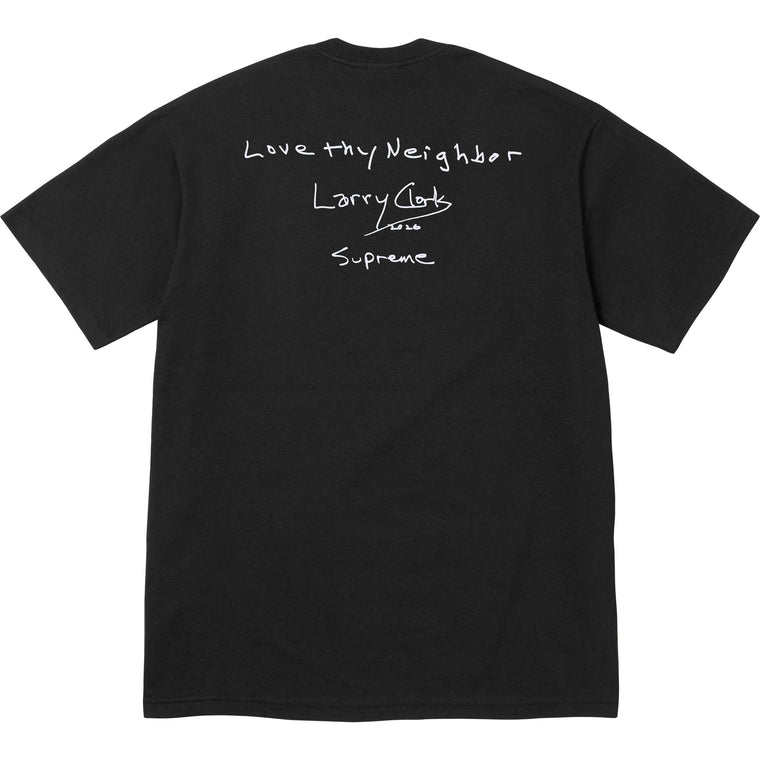 SUPREME LARRY CLARK NEIGHBOR TEE-BLACK