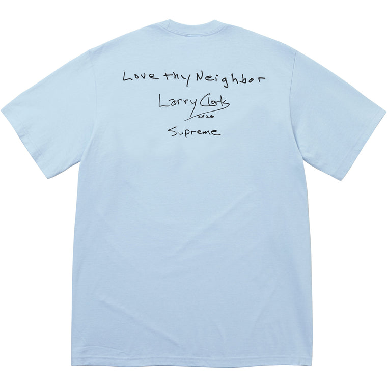 SUPREME LARRY CLARK NEIGHBOR TEE-BLUE