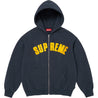 SUPREME LARRY CLARK ZIP UP HOODED SWEATSHIRT-NAVY
