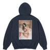 SUPREME LARRY CLARK ZIP UP HOODED SWEATSHIRT-NAVY