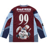 SUPREME MARTINE ROSE HOCKEY JERSEY-BURGUNDY