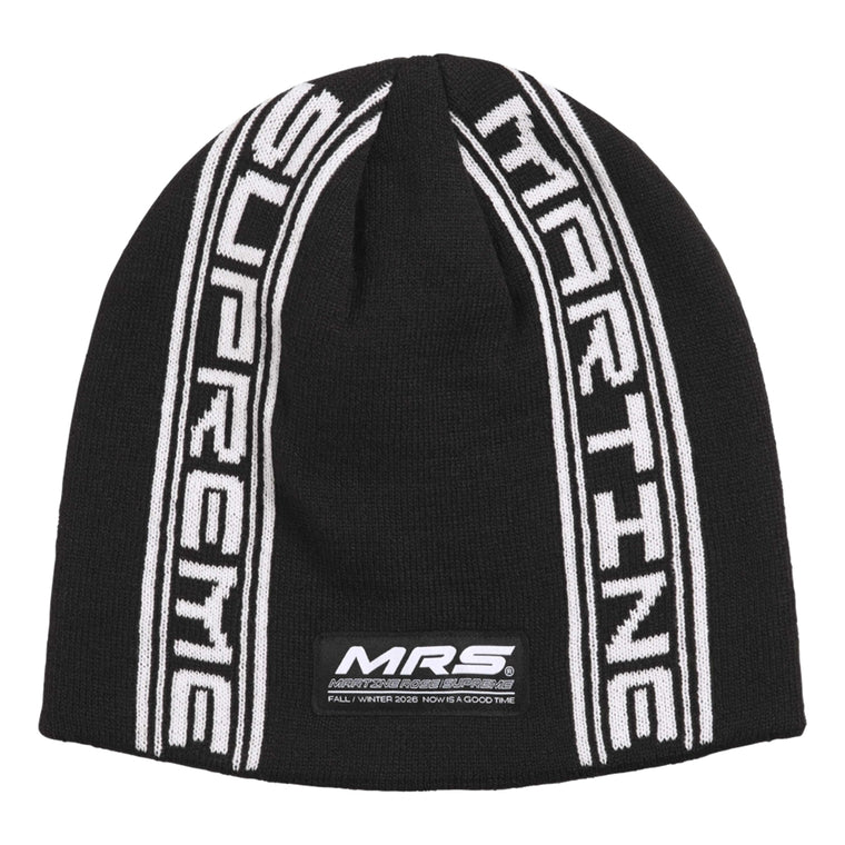 SUPREME MARTINE ROSE JACQUARD BEANIE-BLACK