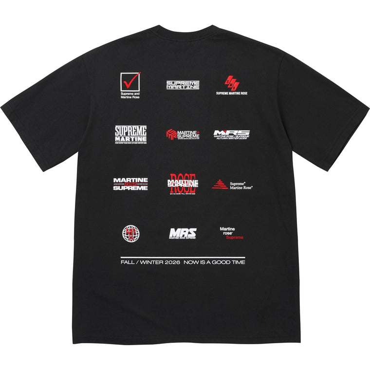 SUPREME MARTINE ROSE NOW TEE-BLACK