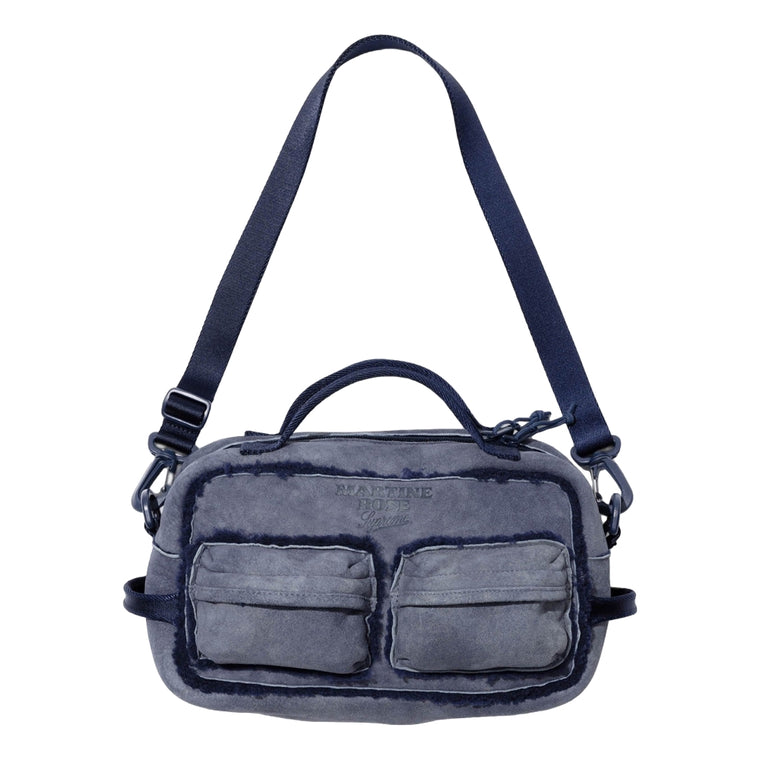 SUPREME MARTINE ROSE SHEARLING MINI DUFFLE BAG-NAVY