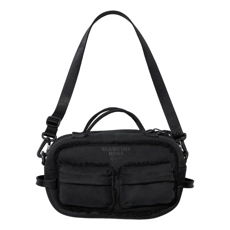 SUPREME MARTINE ROSE SHEARLING MINI DUFFLE BAG-BLACK