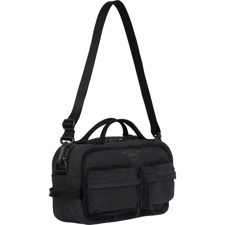 SUPREME MARTINE ROSE SHEARLING MINI DUFFLE BAG-BLACK