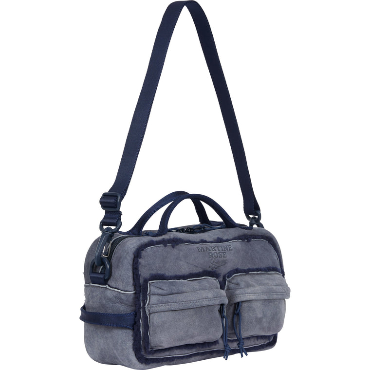 SUPREME MARTINE ROSE SHEARLING MINI DUFFLE BAG-NAVY