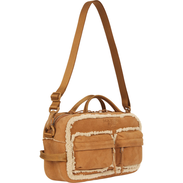 SUPREME MARTINE ROSE SHEARLING MINI DUFFLE BAG-TAN