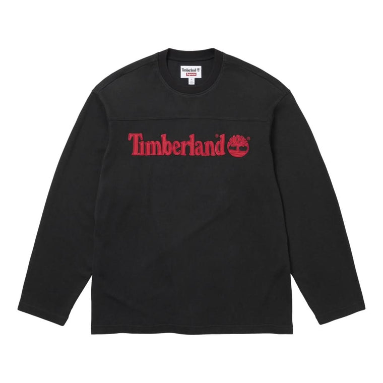 SUPREME TIMBERLAND® L/S FOOTBALL TOP-BLACK