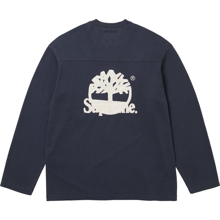 SUPREME TIMBERLAND® L/S FOOTBALL TOP-NAVY