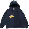 SUPREME TIMBERLAND® THERMAL LINED ZIP UP HOODED SWEATSHIRT-NAVY