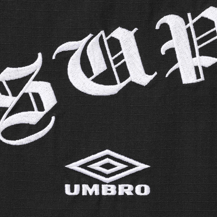 SUPREME UMBRO COTTON RIPSTOP TRACK JACKET-BLACK