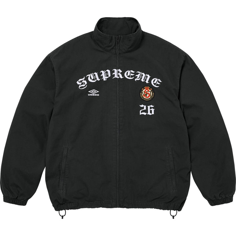 SUPREME UMBRO COTTON RIPSTOP TRACK JACKET-BLACK