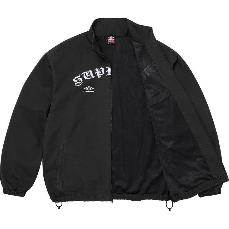 SUPREME UMBRO COTTON RIPSTOP TRACK JACKET-BLACK