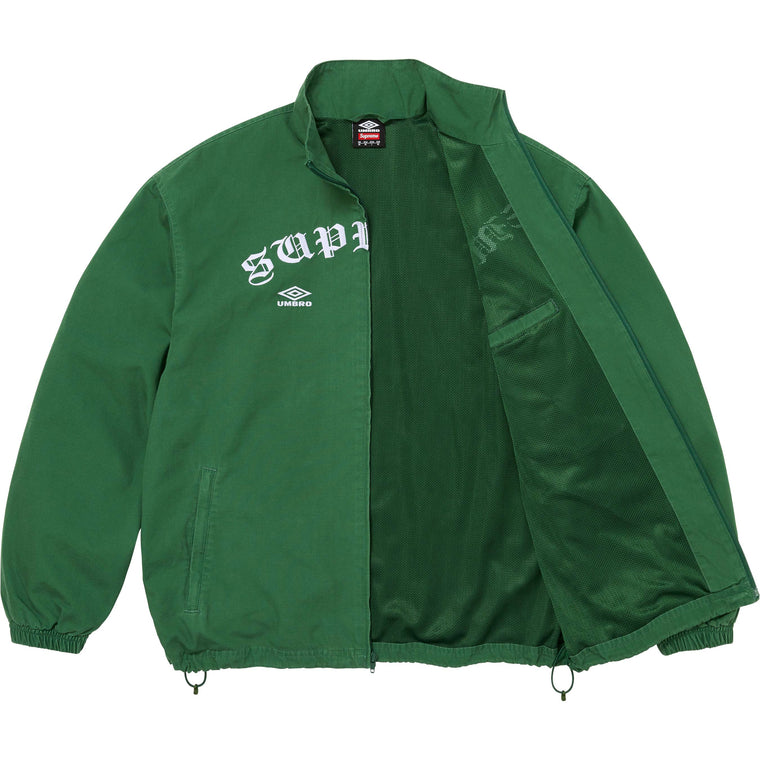 SUPREME UMBRO COTTON RIPSTOP TRACK JACKET-GREEN