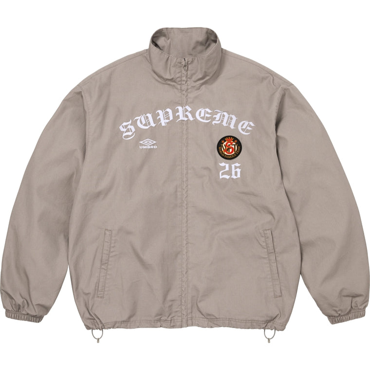 SUPREME UMBRO COTTON RIPSTOP TRACK JACKET-GREY