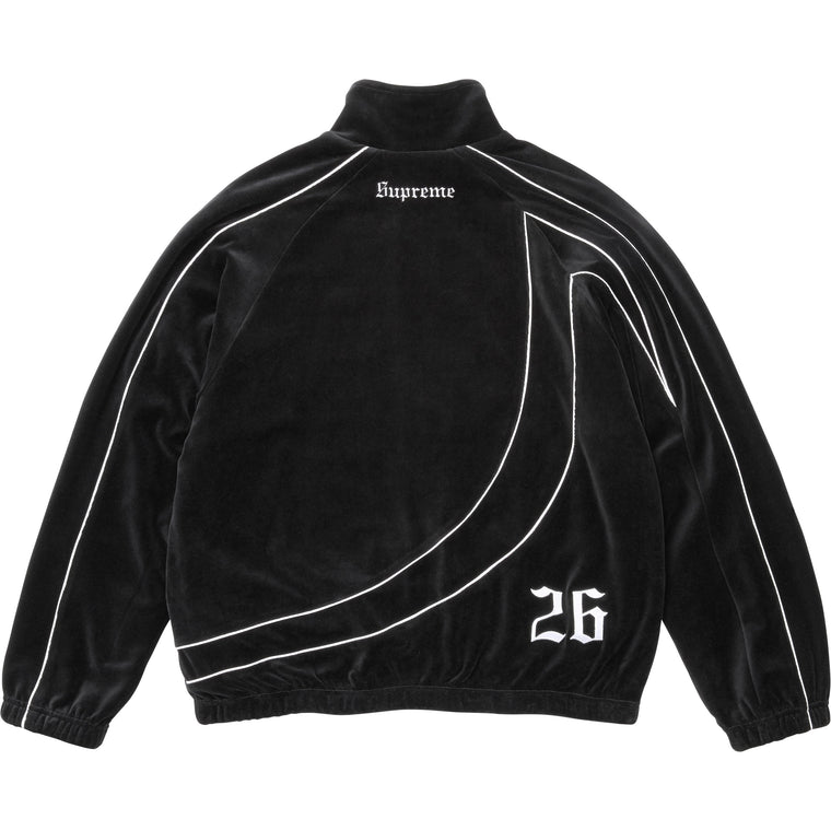 SUPREME UMBRO® VELOUR TRACK JACKET-BLACK