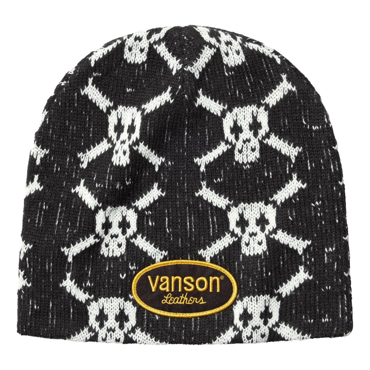 SUPREME VANSON LEATHERS® SKULL BEANIE-BLACK