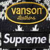 SUPREME VANSON LEATHERS SKULL ZIP UP HOODED SWEATER-BLACK