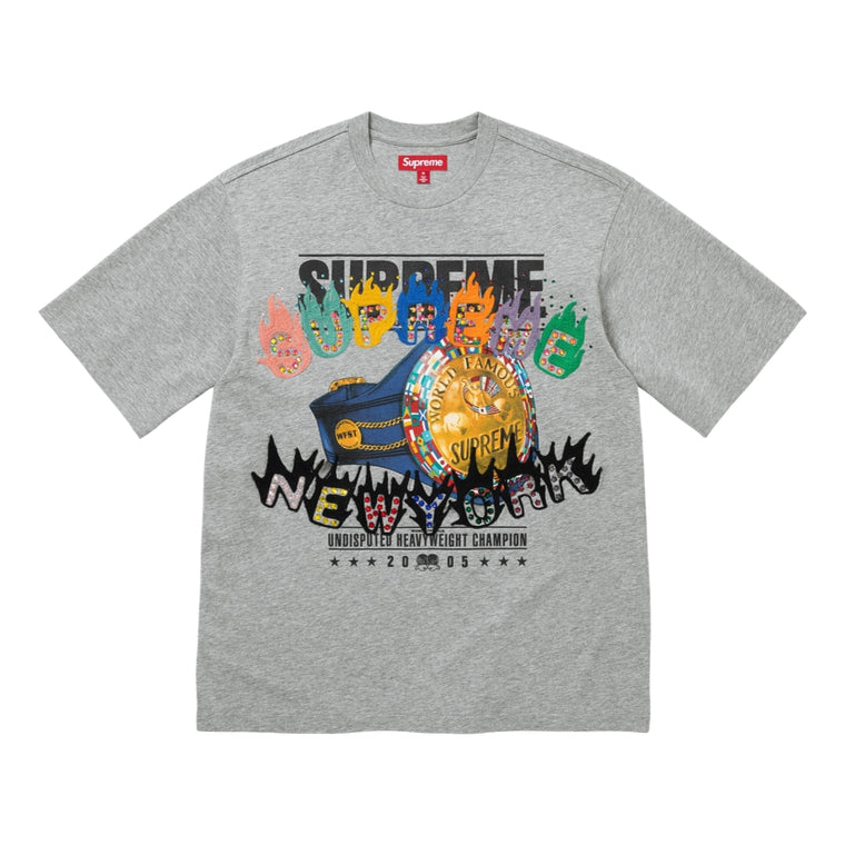 SUPREME UNDISPUTED S/S TOP-GREY