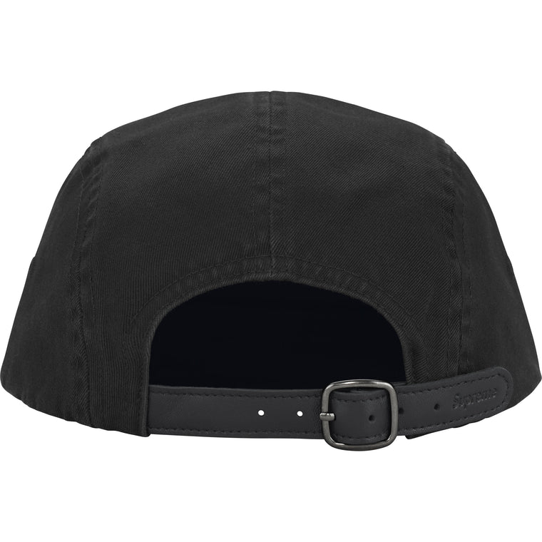 SUPREME WASHED CHINO TWILL CAMP CAP-BLACK